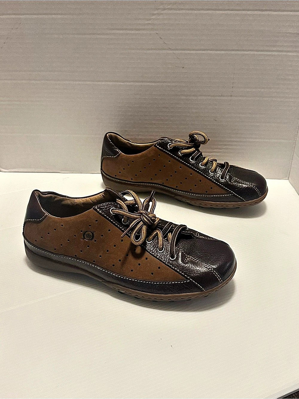 Børn MW0578 Leather Sneakers Brown EU 38